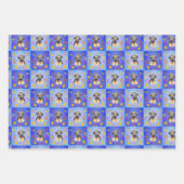 Thatch Border Terrier patchwork Pattern Geschenkpapier Set (Vorderseite 2)