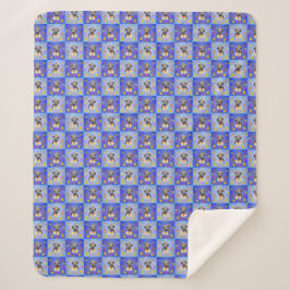 Thatch Border Terrier patchwork Pattern Sherpadecke