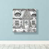 Thatch Hütte #12 Leinwanddruck (Insitu (Holzboden))