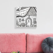 Thatch Hütte #16 Leinwanddruck (Insitu (Wohnzimmer))