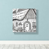 Thatch Hütte #16 Leinwanddruck (Insitu (Holzboden))