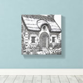 Thatch Hütte #19 Leinwanddruck (Insitu (Holzboden))