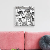 Thatch Hütte #1 Leinwanddruck (Insitu (Wohnzimmer))