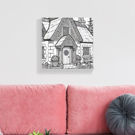 Thatch Hütte #27 Leinwanddruck (Insitu (Wohnzimmer))