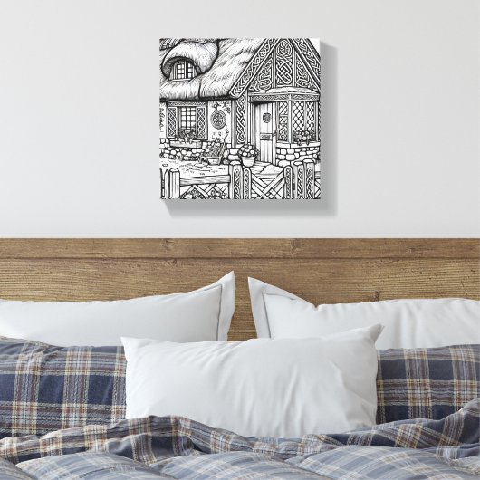 Thatch Hütte #28 Leinwanddruck (Insitu (Schlafzimmer))