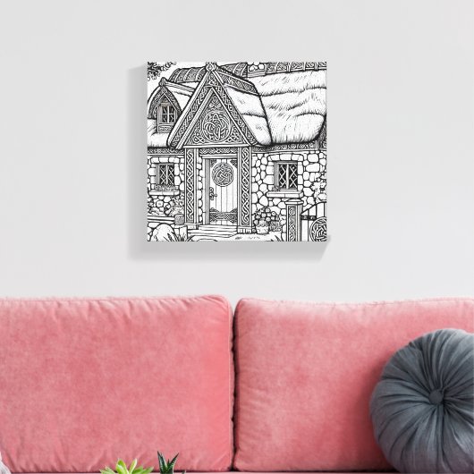 Thatch Hütte #30 Leinwanddruck (Insitu (Wohnzimmer))