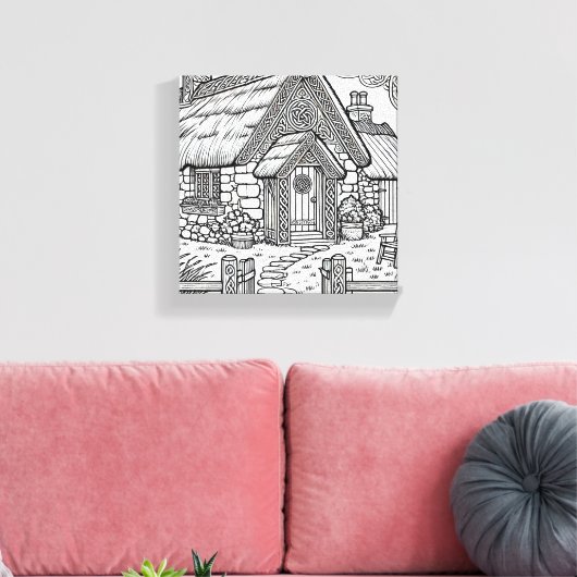 Thatch Hütte #39 Leinwanddruck (Insitu (Wohnzimmer))