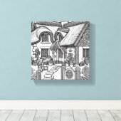 Thatch Hütte #41 Leinwanddruck (Insitu (Holzboden))