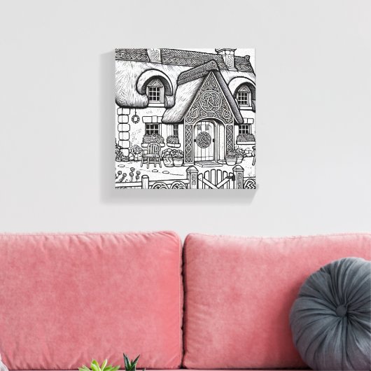 Thatch Hütte #47 Leinwanddruck (Insitu (Wohnzimmer))