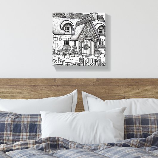 Thatch Hütte #47 Leinwanddruck (Insitu (Schlafzimmer))