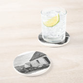 Thatch Hütten, Aran, Irland Sandstein Untersetzer (Seite)