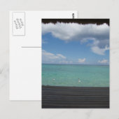 Thatched Cabana Postcard Postkarte (Vorne/Hinten)