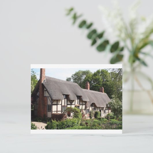 Thatched Hütte, Stratford, England Postkarte (Stehend Vorderseite)