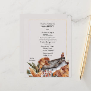 Thatched Roof British Wedding