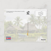 Thatched Roofs, Zancudo, Costa Rica Postkarte (Rückseite)