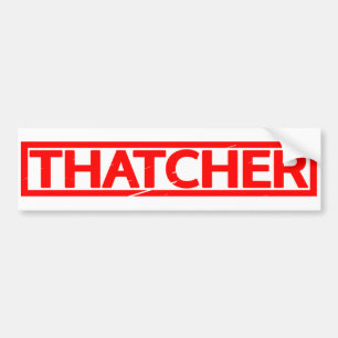 Thatcher-Briefmarke Autoaufkleber