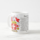 Thatcher, der Ursprung, die Bedeutung und das Kaffeetasse (Vorderseite Links)