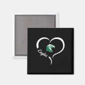 Thatcher Eagles Logo Halbherz Slogan Hs Magnet (Vorderseite/Rückseite)