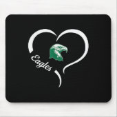 Thatcher Eagles Logo Halbherz Slogan Hs Mousepad (Vorne)