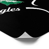 Thatcher Eagles Logo Halbherz Slogan Hs Poster (Ecke)