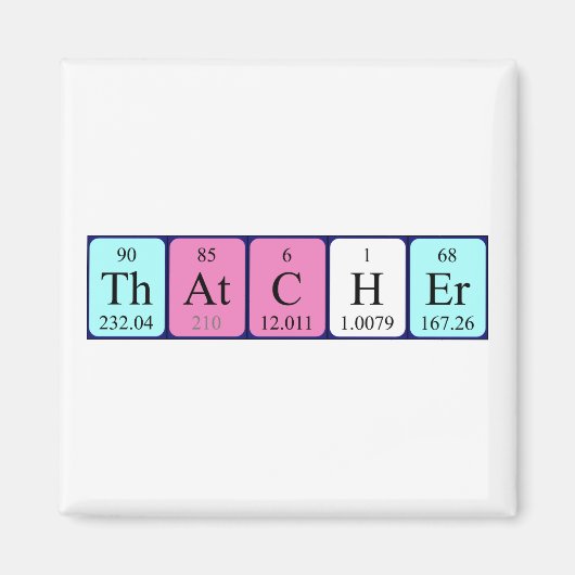 Thatcher Periodenmagnet Magnet (Vorne)