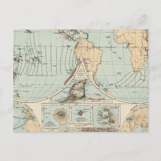 Thatigkeit des Erdinnern Atlas Karte (Vorderseite)