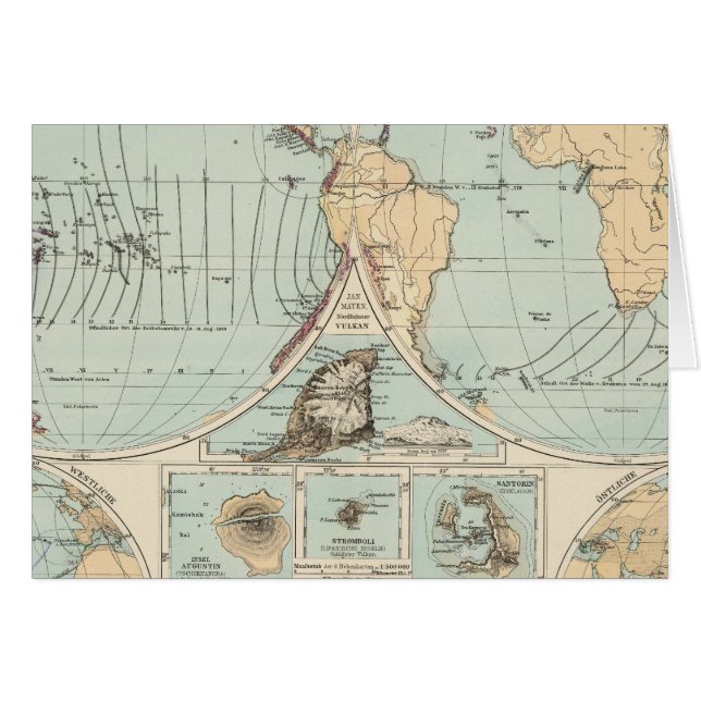 Thatigkeit des Erdinnern Atlas Karte (Vorderseite (Horizontal))