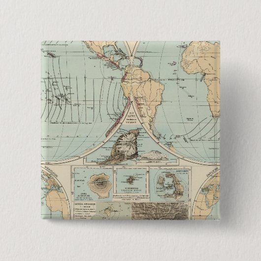 Thatigkeit des Erdinnern Atlas Karte Button (Vorderseite)