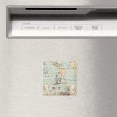 Thatigkeit des Erdinnern Atlas Karte Magnet (In Situ (Geschirrspüler))