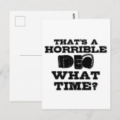 thats a horrible idea what time postkarte (Vorne/Hinten)