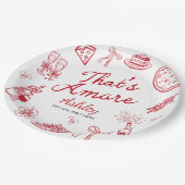 That's Amore Brautparty  Pappteller (Schrägansicht)