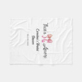 that's amore Brautparty Pink Retro Bogen Boho Nam Fleecedecke (Vorderseite (Horizontal))