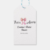 that's amore Brautparty Pink Retro-Bogen Boho Nam Geschenkanhänger (Rückseite)