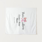 that's amore Brautparty Pink Retro-Bogen Boho Nam Wandteppich (Vorderseite (Horizontal))