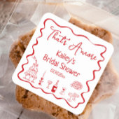 Thats Amore Brautparty Quadratischer Aufkleber