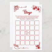 That's Amore Bridal Bingo Italian Wedding Activity (Vorne/Hinten)