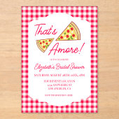 That's Amore Bridal Shower Acryleinladungen (Vorderseite)