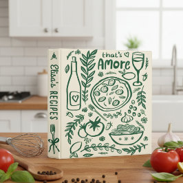 That's Amore Bridal Shower CUSTOM Cute Recipe 2,5 Cm Ordner