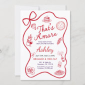 That's Amore Bridal Shower Invitation Einladung (Vorderseite)