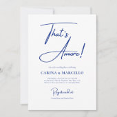That's Amore Bridal Shower Invite Einladung (Vorderseite)
