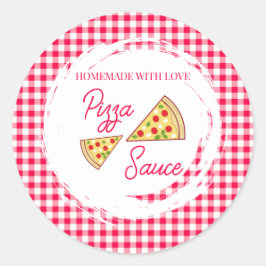 That's Amore Bridal Shower Pizza Sauce Runder Aufkleber