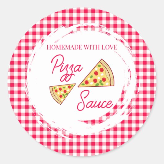 That's Amore Bridal Shower Pizza Sauce Runder Aufkleber (Vorderseite)