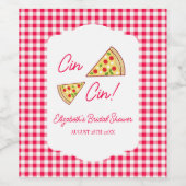 That's Amore Bridal Shower Weinetikett (Einzelnes Label)