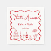 That's Amore Engagement Party Serviette (Vorderseite)