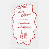 That's Amore Engagement Red Doodle Frame XL Acrylschild (Winkel)