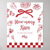 That's Amore How many kisses Italian theme Poster (Vorne)