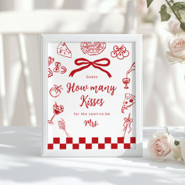 That's Amore How many kisses Italian theme Poster