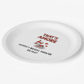 That's Amore Italian Bridal Shower Whimsical Red Pappteller (Schrägansicht)