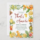 That's Amore Italian Citrus Cocktail Wedding  Einladung (Vorderseite)