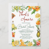 That's Amore Italian Cocktail QR Code Bridal  Einladung (Vorderseite)